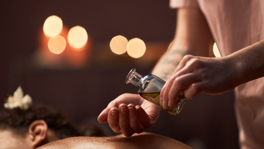body oil massage spa